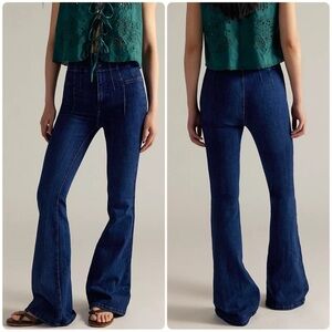 Free People Jayde Flared Jeans in Night Sky Wash